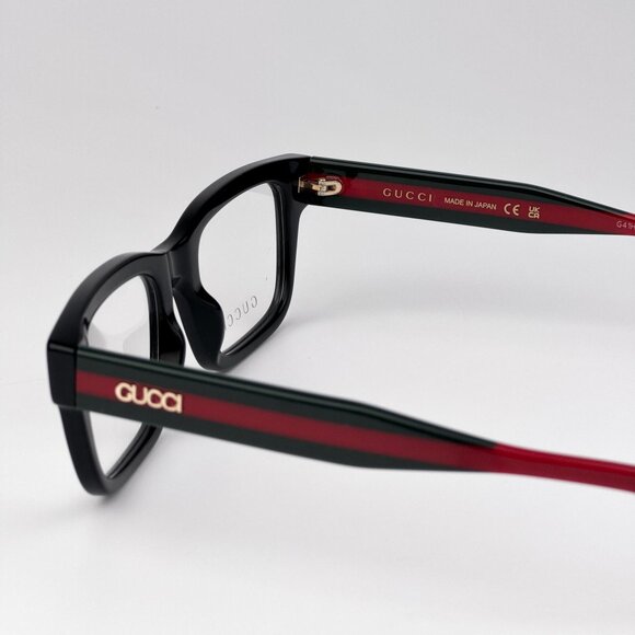 Gucci Eyeglasses – Black/Green Square Frame (GG1865O 001) – New & Authentic - Picture 7 of 11